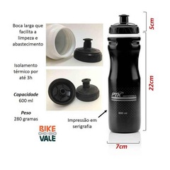 Garrafa Squeeze PTK Isotérmica - 600ml - Foto 2