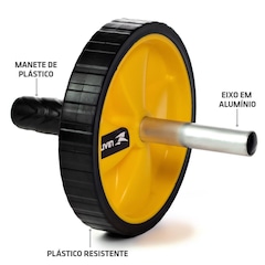 Kit Muvin com Colchonete D18 + Corda de Pular + Roda Abdominal - Foto 6
