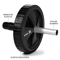 Kit Muvin com Colchonete D18 + Corda de Pular + Roda Abdominal - Foto 9