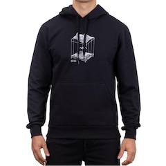 Blusão de Moletom com Capuz RVCA Canguru Topographic Oversize - Masculino - Foto 1