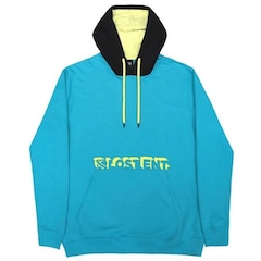 Blusão de Moletom com Capuz Lost Canguru Lost Ent - Masculino   Azul/Amarelo - Foto 4