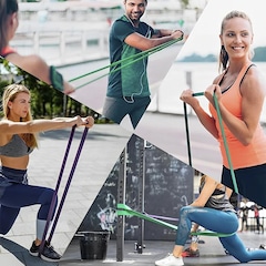 Kit Super Bandas Elásticas Gold Sports Resistência Cross Trainer - com 6 Intensidades - 6 Unidaes - Foto 2