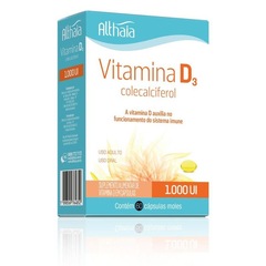 Kit de Vitamina D3 Colecalciferol 1000ui Althaia - 60 cápsulas - 3 unidades - Foto 2