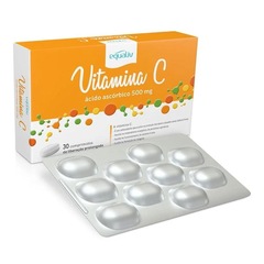 Kit 2 Vitamina C 500mg Ácido Ascórbico Equaliv - 30 Comprimidos - Foto 2