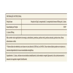 L-Lisina 500mg Sundown Naturals - 100 comprimidos - Foto 2