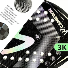 Raquete de Beach Tennis W Camewin 100% Fibra Carbono + Capa - Foto 6