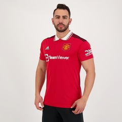 Camisa adidas Manchester United Home 2023 - Masculina - Foto 2