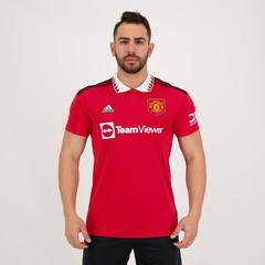 Camisa adidas Manchester United Home 2023 - Masculina - Foto 1