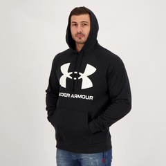 Blusão de Moletom Under Armour Rival Fleece Big Logo HD - Masculino - Foto 2