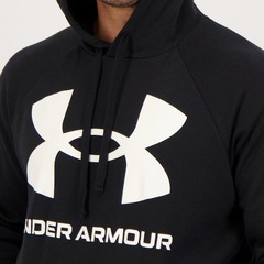 Blusão de Moletom Under Armour Rival Fleece Big Logo HD - Masculino - Foto 4