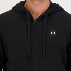 Jaqueta Under Armour Rival Fleece FZ Hoodie - Masculina - Foto 4