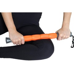 Kit Rolo de Massagem Bastão Liberação Bola Lacrosse Odin Fit - Foto 2