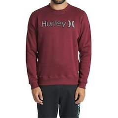 Blsuão de Moletom Hurley Careca Sticker - Masculino - Foto 1