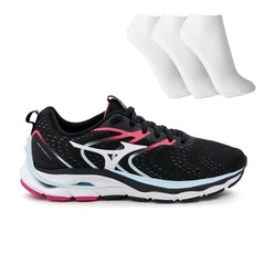Tênis Dynasty 4 Mizuno + 3 Pares de Meias - Feminino - Foto 1
