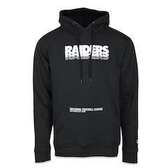Blusão de Moletom com Capuz New Era NFL Las Vegas Raiders Core Triple - Masculino - Foto 1