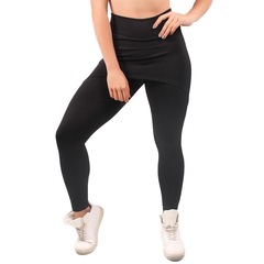 Calça Legging Vekyo Suplex com Saia Tapa Bumbum - Feminina - Foto 1