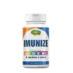 Kit de Imunize Vitaminas A, C, D, E, B12 + Selênio e zinco Unilife - 60 cápsulas - 2 unidades - Foto 2