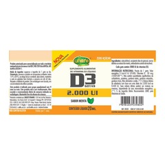 Kit Vitaminas D3 2.000 Ui Unilife - Menta - 20ml - 2 unidades - Foto 5