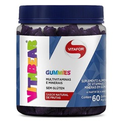 Kit de Vita Bear Multivitamínicos 200g Vitafor - 60 gomas - Foto 2