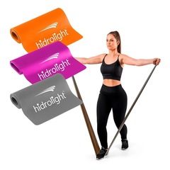Kit De Faixas Elásticas Hidrolight Fl40 Tpe - 3 Intensidades - Foto 1