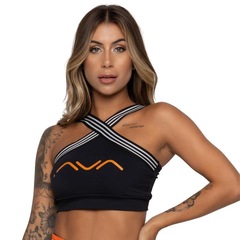 Top Fitness AVA Fitness Elástico Cruzado e Silk - Adulto - Foto 1