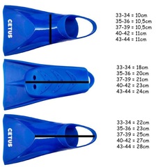 Kit de Natação Cressi e Cetus: Nadadeira + Snorkel + Palmar + Prancha + Pullbouy - Adulto - Foto 9