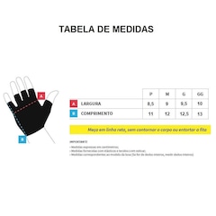 Luva para Ciclismo TSW Comp Gel Mod. 02 Dedo Médio - Foto 3