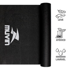 Kit de Tapete para Yoga em PVC Muvin - 168cm x 61cm x 0,4cm + Bola de Pilates 65cm com Bomba - Foto 6