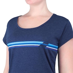 Camiseta Babolat Exercise Stripes Tee - Feminina - Foto 1