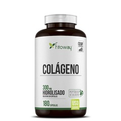 Colágeno Hidrolisado Fitoway 300mg  -180 Cápsulas - Foto 1