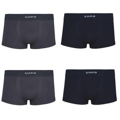 Kit Cuecas Sunga Lupo Micromodal sem Costura 4 Unidades - Adulto - Foto 1