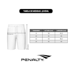 Calção Penalty X - 2 Unidades - Infantil - Foto 5