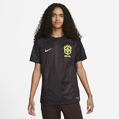 Camisa de Goleiro do Brasil Nike Preta Torcedor Pro 22/23 - Masculina - Foto 1