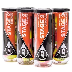 Bola de Tênis e Beach Tennis Dunlop Stage 2 - Pack com 6 Tubos - Foto 1