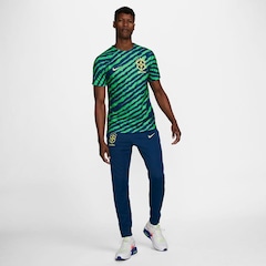 Camiseta do Brasil Nike Pré-Jogo - Masculina - Foto 2