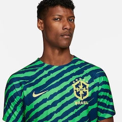 Camiseta do Brasil Nike Pré-Jogo - Masculina - Foto 3