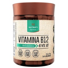 Vitamina B12 Nutrify Vegano Metilcobalamina 414% - 60 cápsulas - Foto 1