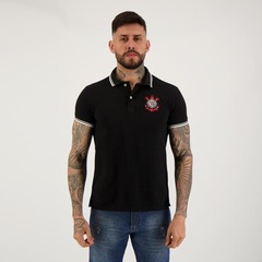 Camisa Polo Futfanatics Corinthians Stripe - Masculina - Foto 1
