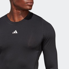 Camiseta Manga Longa adidas Techfit - Masculina - Foto 3