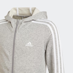Blusão de Moletom com Capuz Essentials 3 Stripes - Infantil - Foto 6