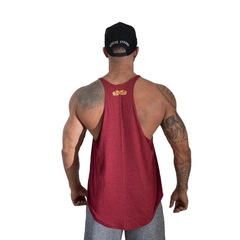 Camiseta Regata Muscle Strong Cavada Listras e Pontos - Masculina - Foto 2