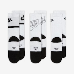 Kit de Meias Cano Alto Nike Everyday - Infantil - 3 Pares - Foto 3