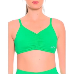 Top Fitness com Bojo Shark Franzido Beach Tennis - Feminino - Foto 1