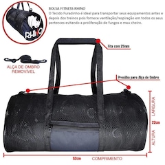 Kit de MuayThai Rhino Luva Caneleira Bandagem Bucal Bolsa - Foto 2