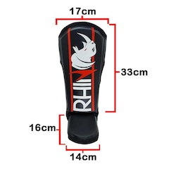 Kit de MuayThai Rhino Luva Caneleira Bandagem Bucal Bolsa - Foto 4