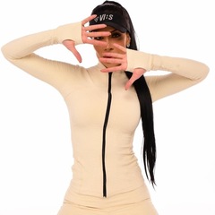 Jaqueta Corta Vento sem Capuz Vibs Fitwear Fitness - Feminina - Foto 2