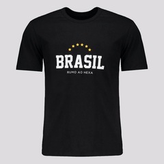 Camisa Futfanatics Brasil Estrelas - Masculina - Foto 1
