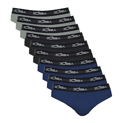 Kit com 10 Cuecas Slip Zorba Max - Foto 1