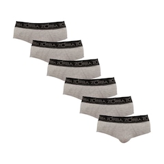 Kit de Cuecas Slip Zorba Comfort - Adulto - 6 unidades - Foto 1