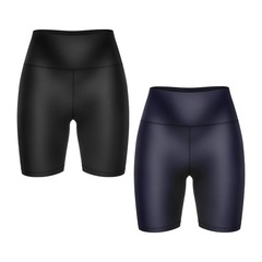 Kit de Bermudas Legging Rony Versátil Short Academia Cintura Alta com 2 Unidades - Feminina - Foto 1